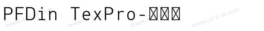 PFDin TexPro字体转换